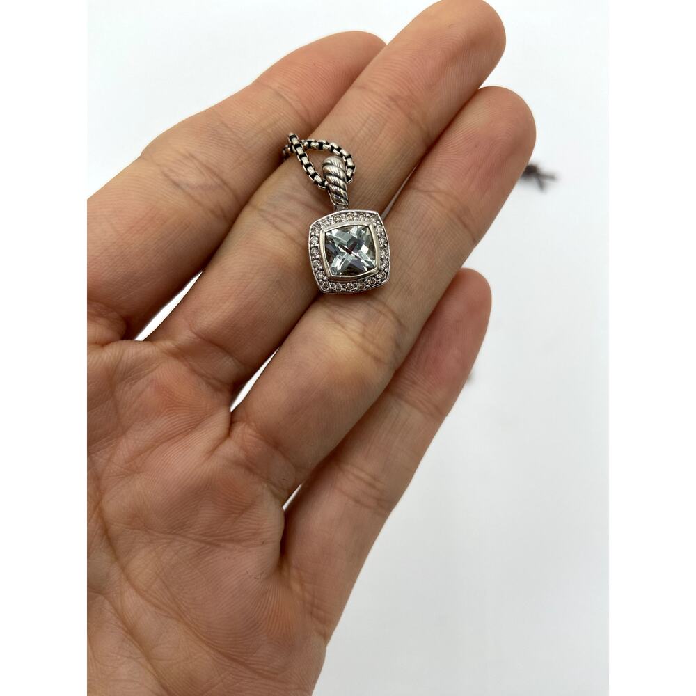 David Yurman Petite Albion Pendant Necklace in Sterling Silver - Picture 3 of 9
